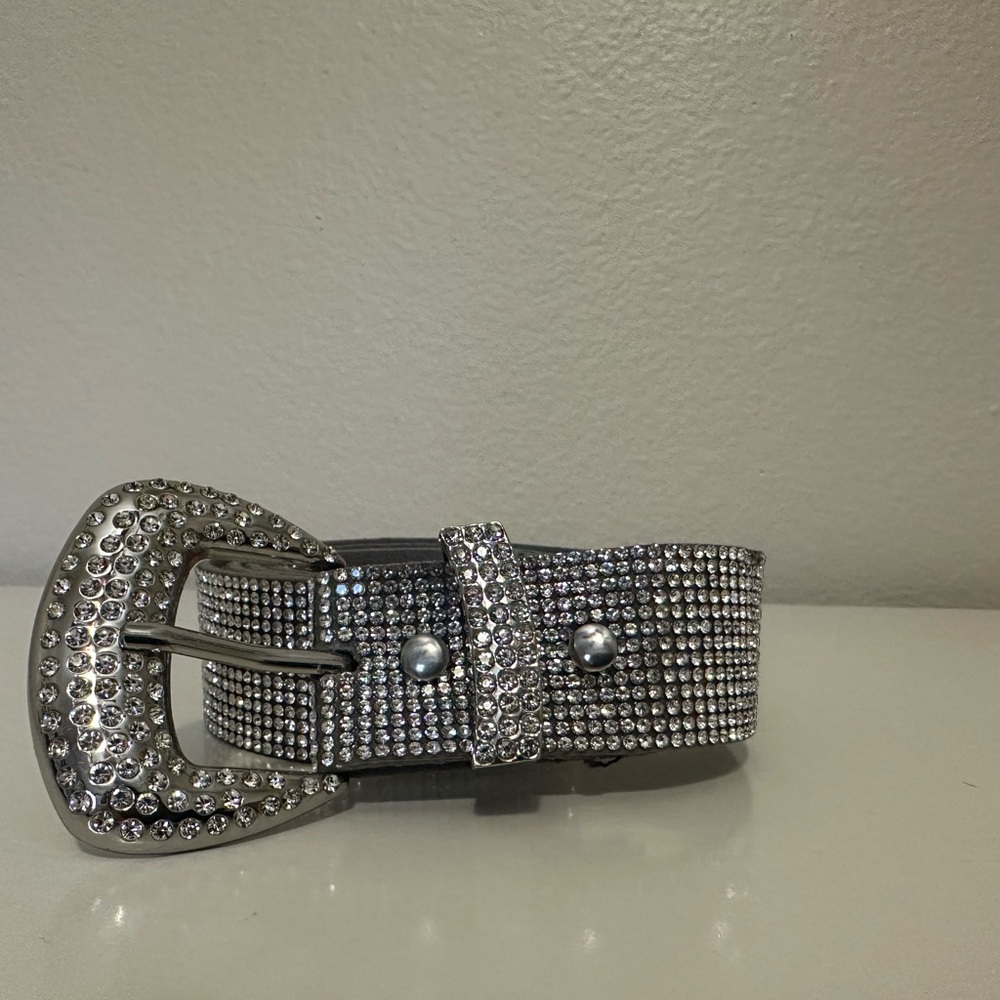Bershka Silver Sparkle Belt
